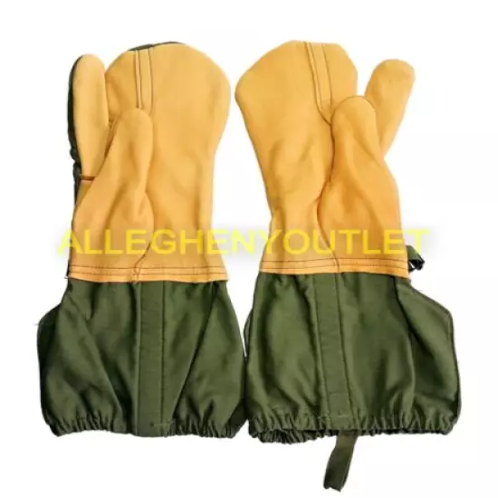 US Military OD TRIGGER FIGGER MITTENS GLOVES N/L w/ Liners Inserts, Large, NEW