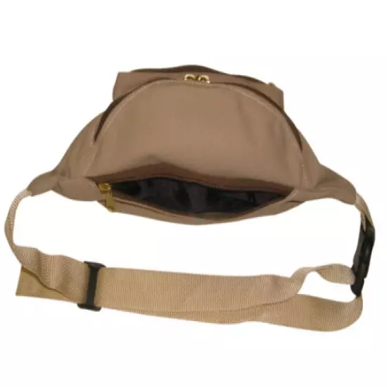 Fanny Pack Large Triple Compartment ,Waist Bag, Durable Nylon Made In USA.