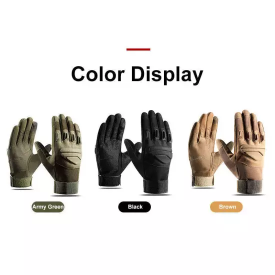 Tactical Gloves Impact Protection Army Military Training Shooting Hunting Gear