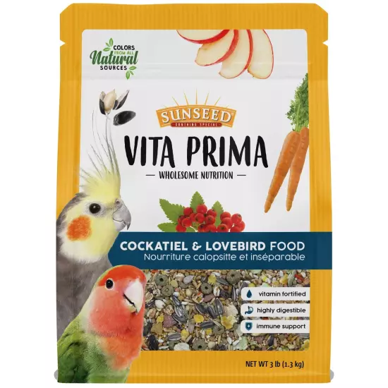 Vita Prima Wholesome Nutrition, Cockatiel & Lovebird Food, 3 lb