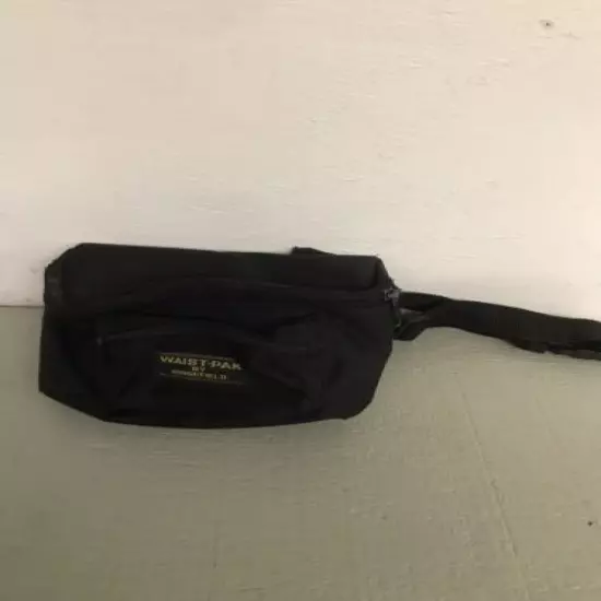 Vintage Waist-Pak by Ridgefield Fanny Pack Festival Bum Bag Pouch Money Belt Blk