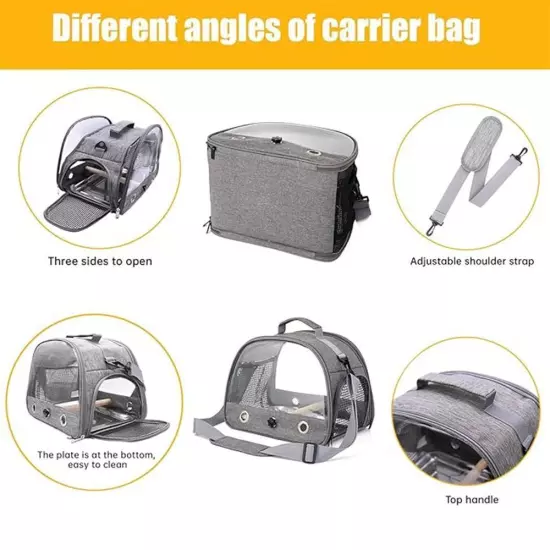 Bird Carrier Bird Cage Accessories Hamster Collapsible Bag Pet Carrier Bag