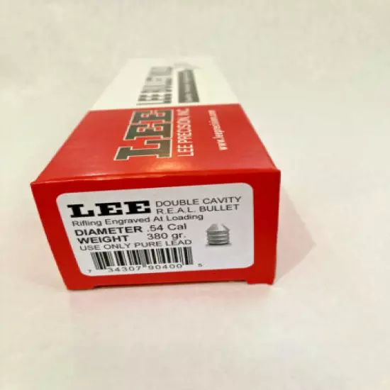 Lee 90400 54-380-REAL .54 Cal .557 Diameter 380 Grain R.E.A.L. 2-Cavity Mold 