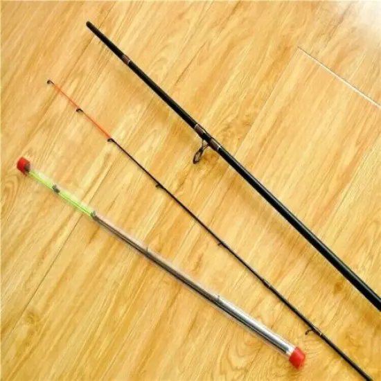 Fishing Feeder Rod Spinning Pole Hard Fast 2 Sections 3 Tips Carbon Fiber Carp S