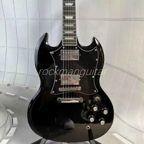 Standard Black SG Electric Guitar HH pickup 6 steing Shipping from the US