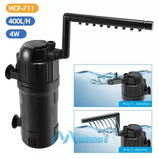 Internal Oxygen Water Filter Submersible Fish Tank Air Pump Aquarium Wave Maker