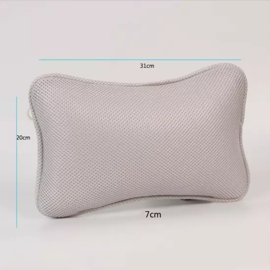 Bathing Pillow Bath Pillow Support Neck Shoulders Head Rest Cushion with Suction