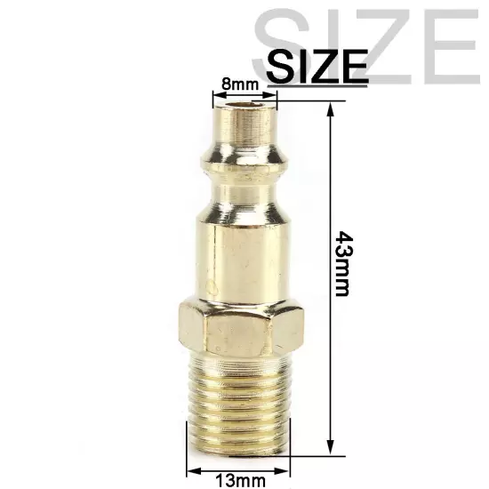 2/4/8Pcs 1/4'' NPT Brass Air Tool Couplers Accessories Quick Coupler Connector