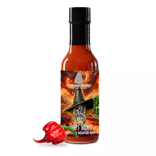 Odin's Wrath Special Edition Hot Sauce Made with 5 Million SHU Pepper Extract