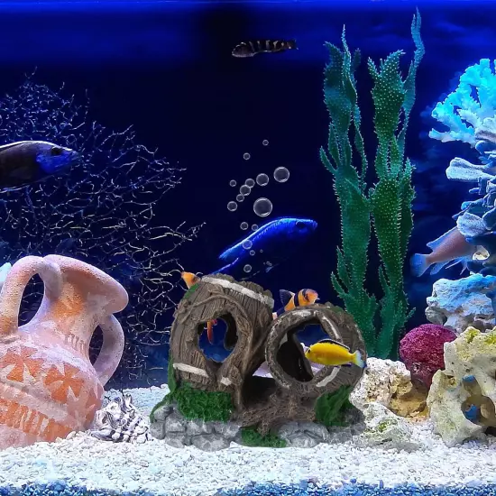 Aquarium Landscaping Decorations, Coral Aquarium Decorations Fish Tank Hideout F