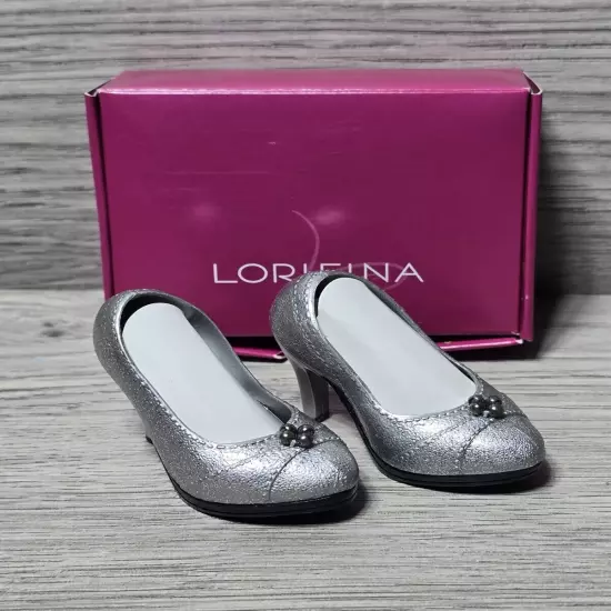 2008 RETIRED Lorifina Doll Silver Shiny Dress Shoes Heels Hasbro New HTF