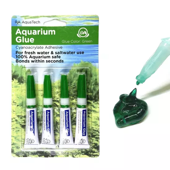 RA Aquarium Glue Green for Plants Moss Aquascaping Instant Aquarium Safe