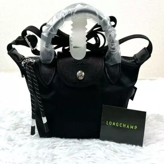 Longchamp Le Pliage Energy Shoulder Tote Bag 2Way Bag XS Black outlet New 2024