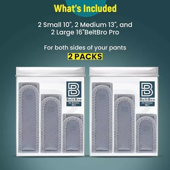 BeltBro Pro Multipack For Men – BeltPro Buckle-Free Elastic Belt *OFFICIAL*