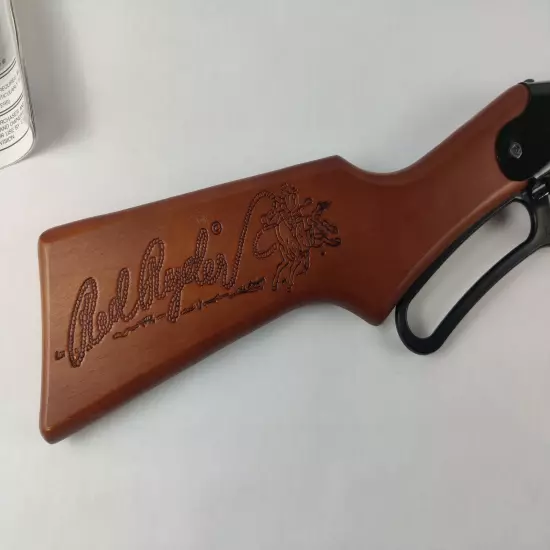 Daisy Model 1938 Red Ryder BB Gun .177 BB Black, Wood Stock Lever Action