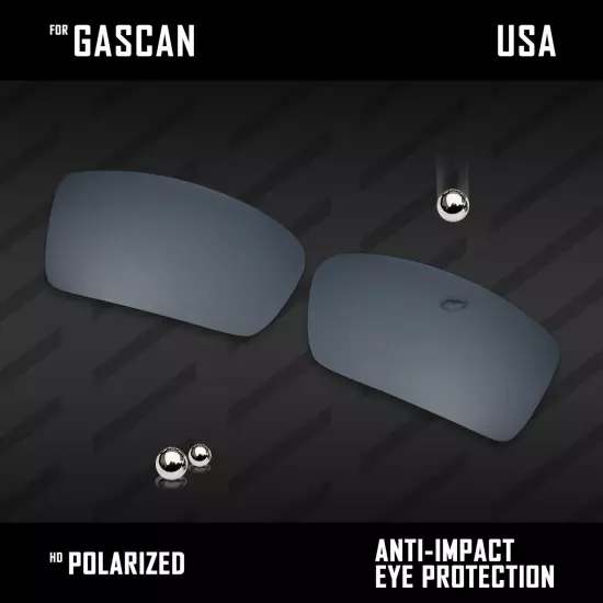 Anti Scratch Polarized Replacement Lenses for-Oakley Gascan OO9014 Options