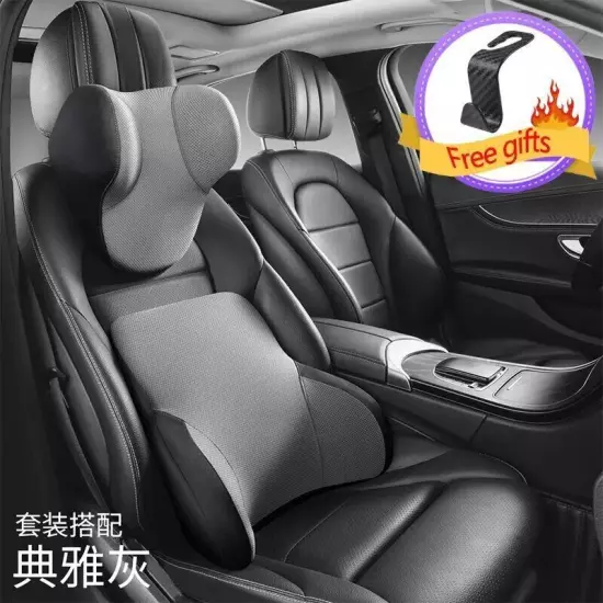 Neck Pillow Car Seat Pillow Support Auto Lumbar Cushion Car Headrest Support