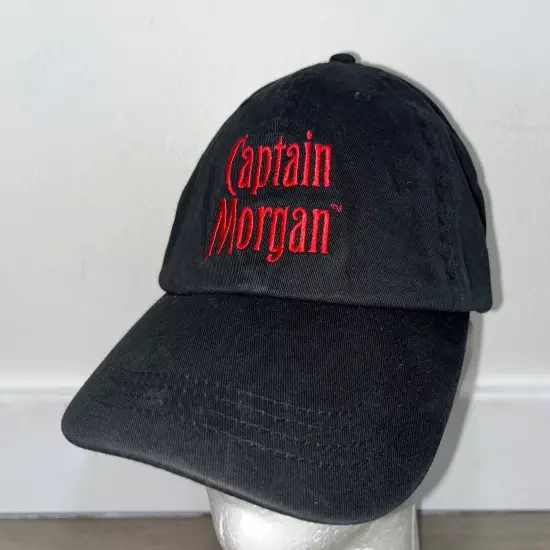 Captain Morgan Black Hat Adjustable OSFM Toppers Embroidered Promotional Promo