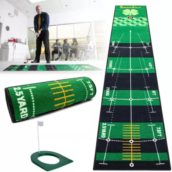 New Perfect Practice Golf Putting Mat Standard Edition9.8'X1.6'