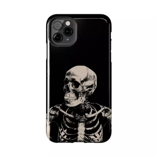 Dark Skeleton Skull Tough iPhone & Samsung Galaxy Cases Cover, Gift For Men