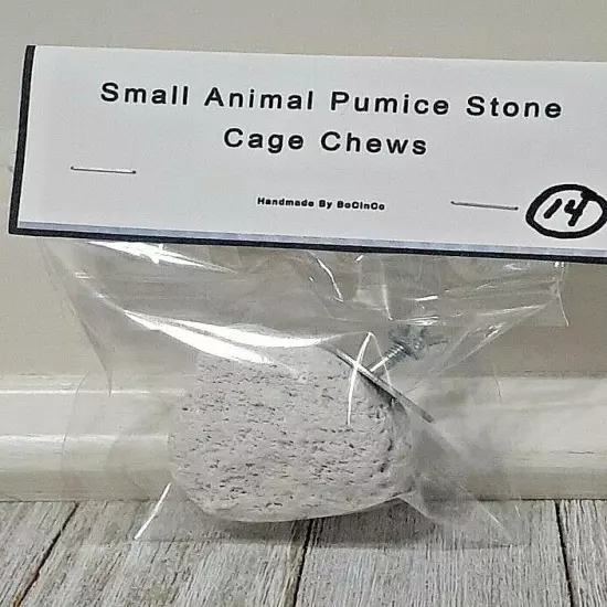 Handmade Pumice Pet Chews guinea pig bird pet cage chew toy #14