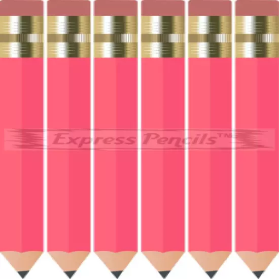 144 Pink Half short mini Golf Hexagon #2 Pencils - Sharpened - ExpressPencilsTM