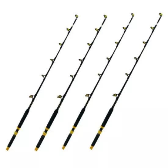 EatMyTackle Roller Guide Saltwater Fishing Rod | Blue Marlin Tournament Edition 