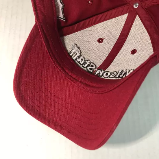 Wilson Staff Authentic WSHat Golf Baseball Red Maroon Cap Adjustable OSFM