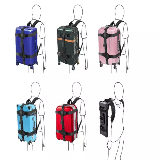 Hardcase / Carry On Trolley Luggage Backpack Conversion System Adjustable Straps