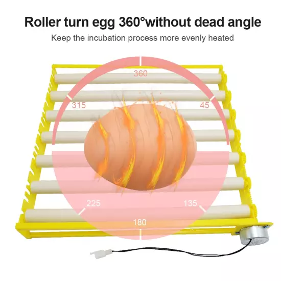 Hbtree Automatic Multifunction Incubator Egg Tray Turning Hatcher for Chickens/D