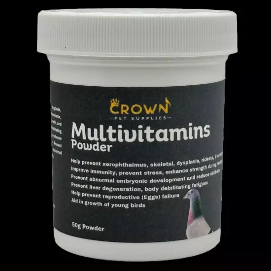 Multivitamins, Growth & Immunity, Prevent Eggs Failure, Strength For Pigeons