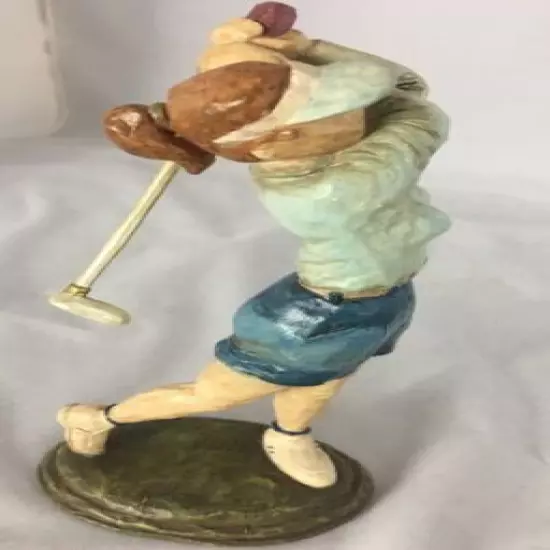 8" Golf Figurine THE PERFECT SWING 2002 Cast Art Industries We the People