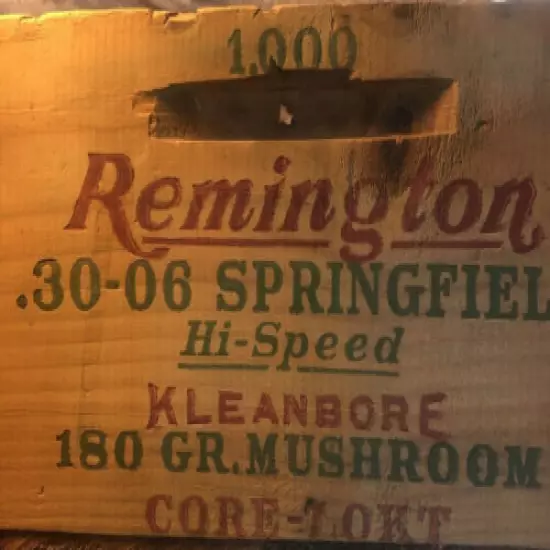 Vintage Remington 1000 Round .30- 06 Springfield High-Speed Vintage Crate