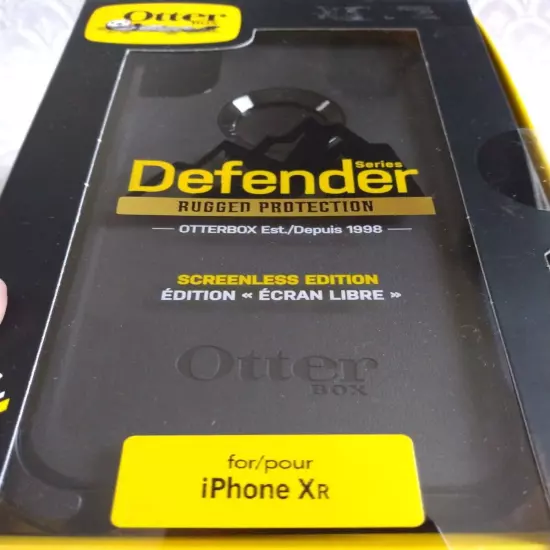 OTTERBOX Defender Series Case For iPhone XR Black 77-59781 RUGGED PROTECTION 