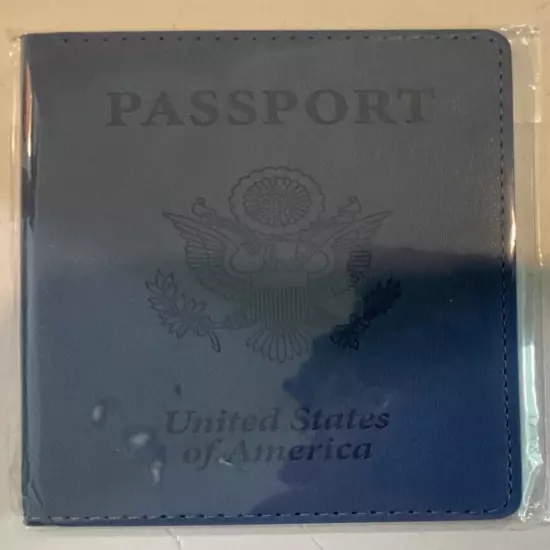 Lot of 2 US Passport Holders Blue New F3