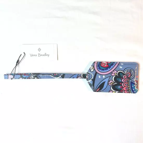 Vera Bradley LUGGAGE TAG ICONIC laminated travel suitcase ID case RETIRED NEW