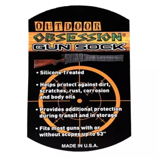 Outdoor Obsession Silicone Treated 53" Gun Sock Cover 1 Pack