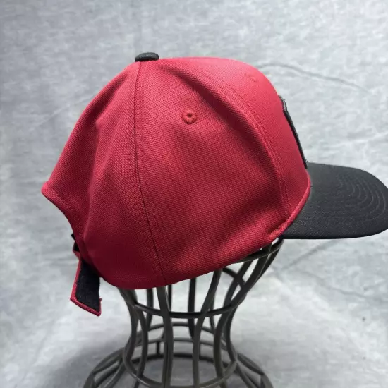 PGA Tour Pro Series Golf Hat Cap Adjustable Moisture Wicking Red Black Strapback