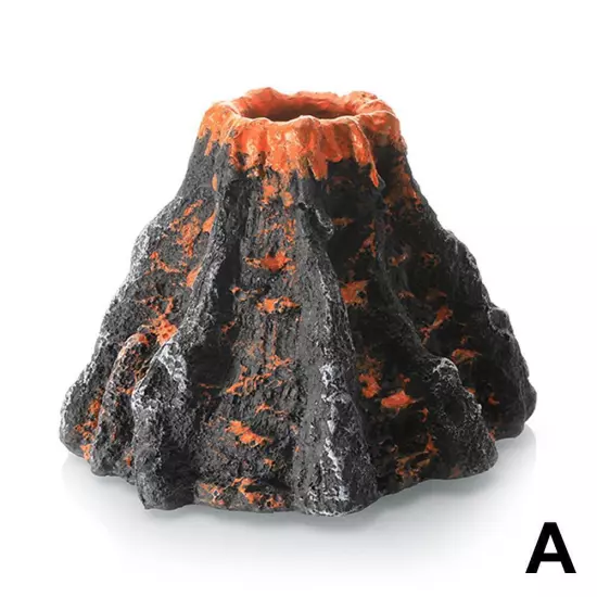 Fish Tank Oxygen Mini Artificial Resin Simulated Volcano Or Landscape D1P2 V3Y6