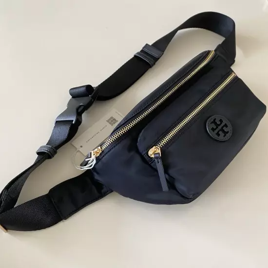 NWT Tory Burch Nylon Belt Bag Black