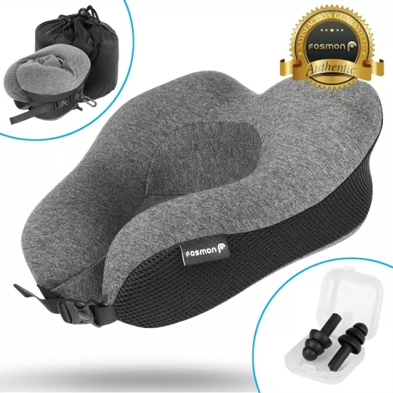 Memory Foam U Shaped Travel Pillow Neck Support Head Rest Car Plane Soft Cushion