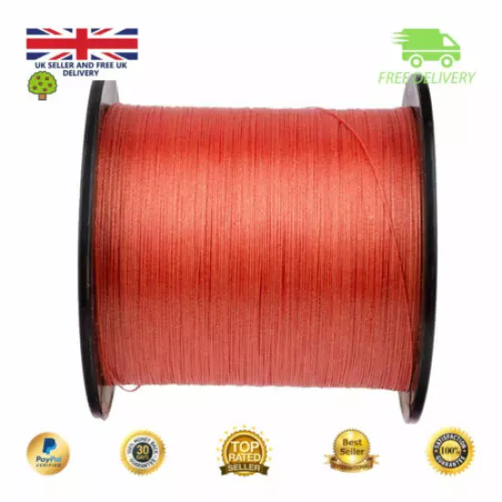 Super Dyneema 100-2000M 60LB Fishing Braid Carp Line RED Spod Marker Sea Carp 