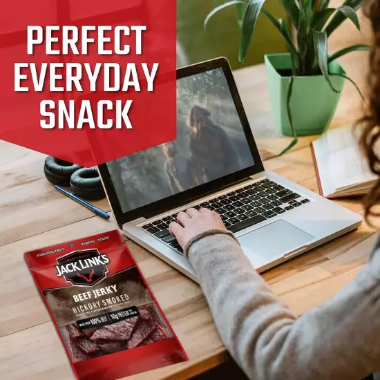 Premium 100% Beef Jerky - Hickory Smoked Flavor, 2.85 oz | Healthy Snack Choice