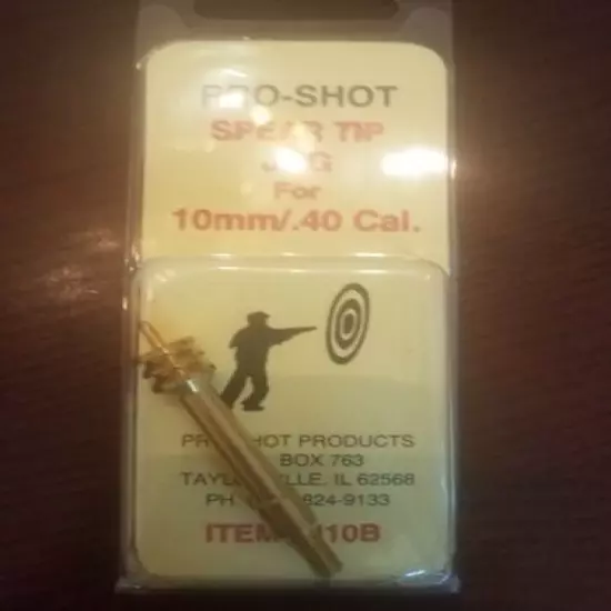 Pro-Shot Spear Tip Jag 10mm/.40 Caliber - Benchrest Quality - J10B