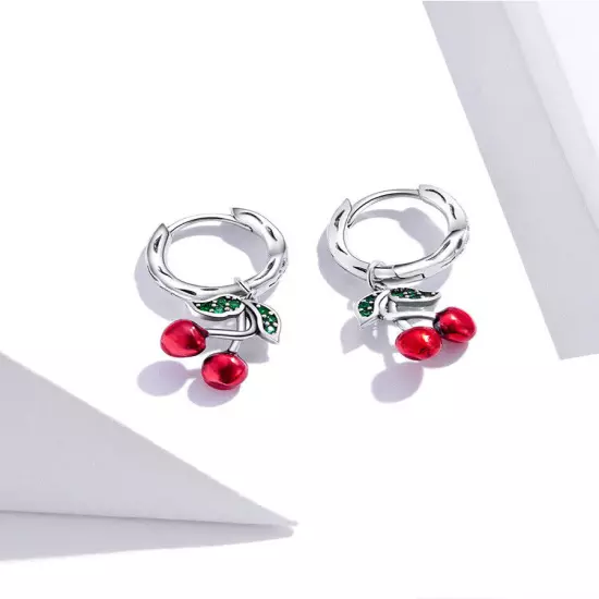 Original Sweet Cherry S925 Silver Earrings