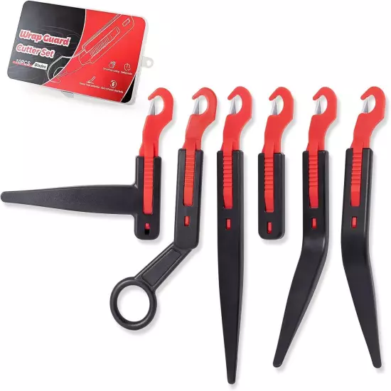  6pcs Craft Utility Knives Set Carbon Fiber Film Slitting Guard Blade Cutter Kit