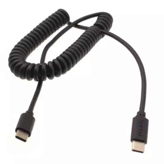 For Samsung Galaxy Z Fold6 - USB-C to TYPE-C Coiled Cable Fast Charger Cord