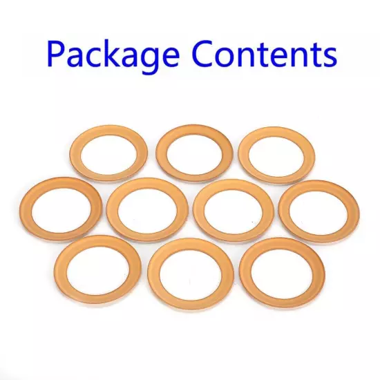 10pc/Pump Piston Rings Rubber Insulated For 1100w Oil-Silent Air Compressor