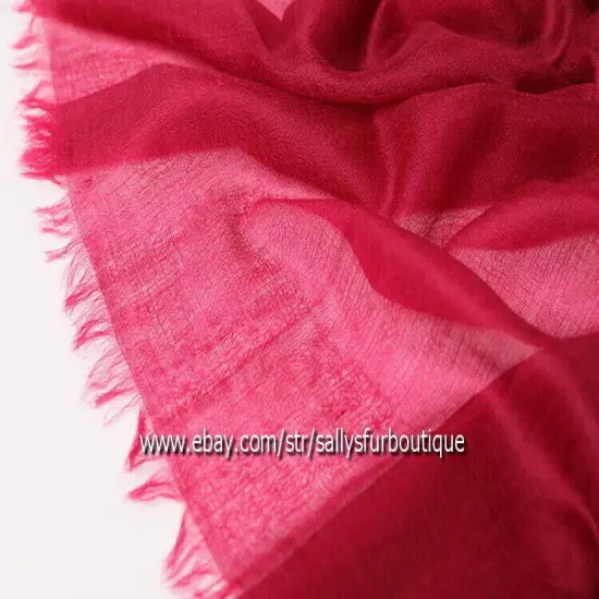 Sallys Pure Mongolian Cashmere 300s Wrap Shawl Ring Scarf Thin Soft 230 * 100 cm