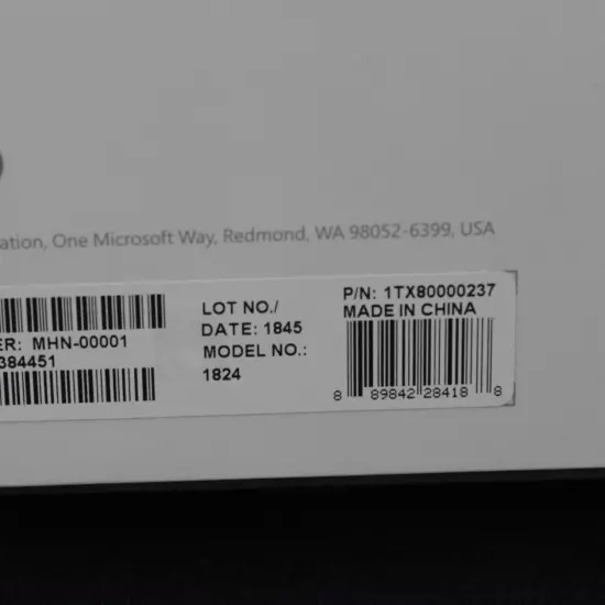 Microsoft Surface Go Model 1824 ** Empty Box ONLY **